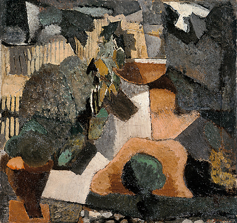 《庭》 1925年 油彩・キャンバス