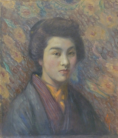 中村彝 《婦人像》 1922年頃 53.0×45.3cm(10F) 油彩・キャンバス